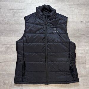 Ororo Heated Puffer Vest Black Full Zip WORKING BATTERY Tested Mens Sz Large